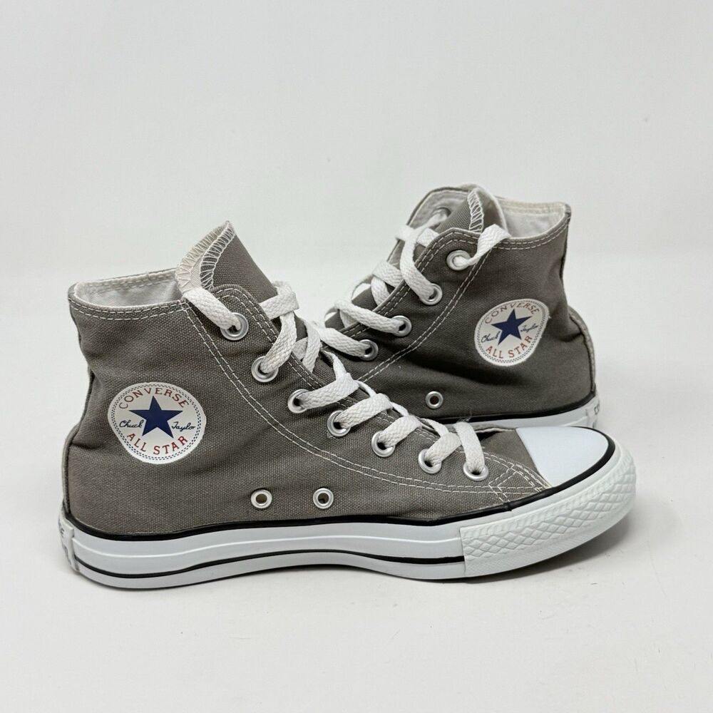 Converse All Star Chuck Taylor Shoes Womens 6 Gray  High Top Retro Sneakers